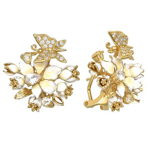 JGE293-1 Серьги (Ag 925)