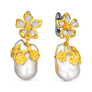 YE03244A_SR_WB_BJ Серьги (Ag 925)